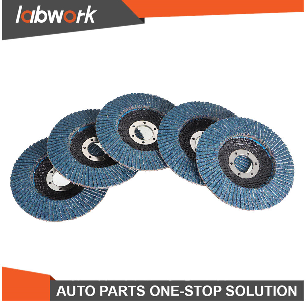 Labwork Premium Zirconia Flap Disc Sanding Grinding 100Pcs 4-1/2" X 7/8" 40 Grit