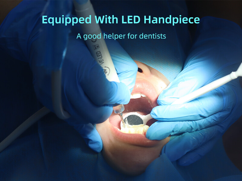 Dental Ultrasonic Piezo Scaler 600ml Tank 10Tip Fit EMS Woodpecker LED Handpiece