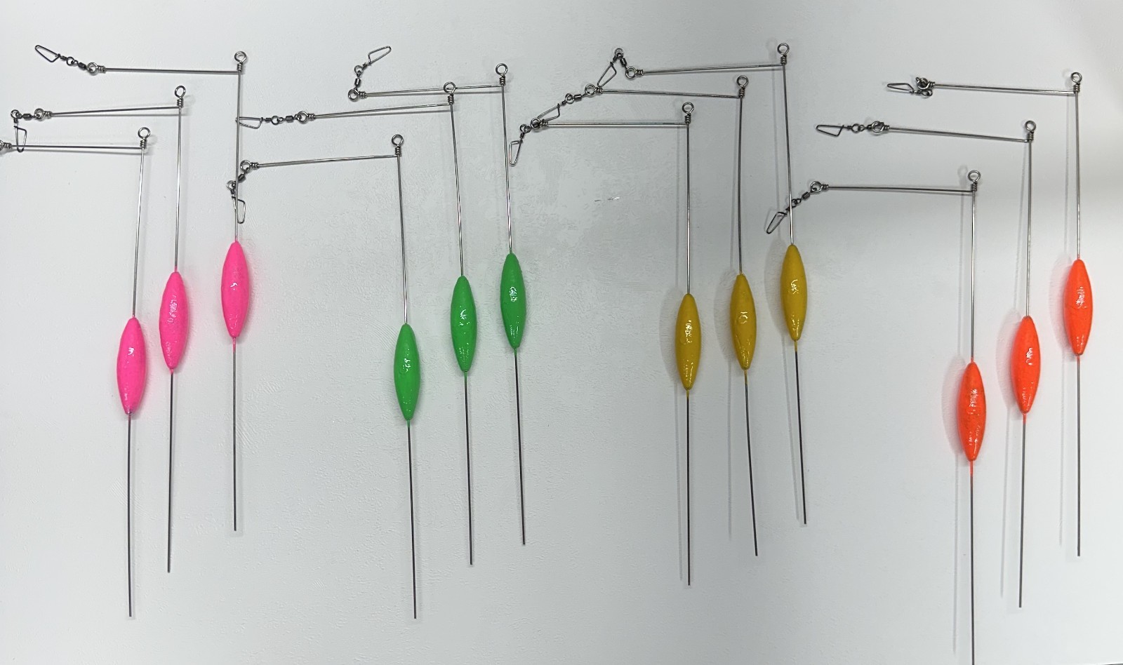 Bottom Bouncers   3 oz - 2 1/2 oz - 2 oz Great for Walleye Fishing 3 to a pack.