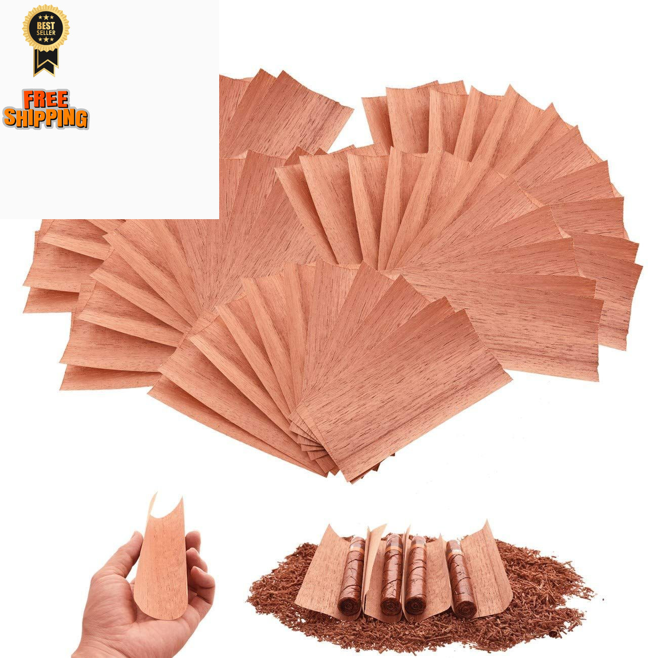 50PACK Cedar Sheets for Cigars Humidor, 50 Count (Pack of 1), 50pc