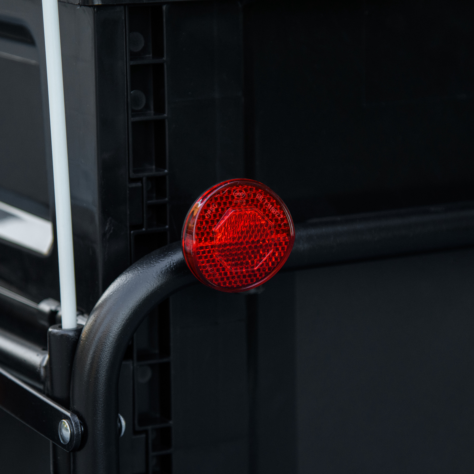 Aosom Bike Trailer Wagon with Removable Storage Box, Steel Bottom