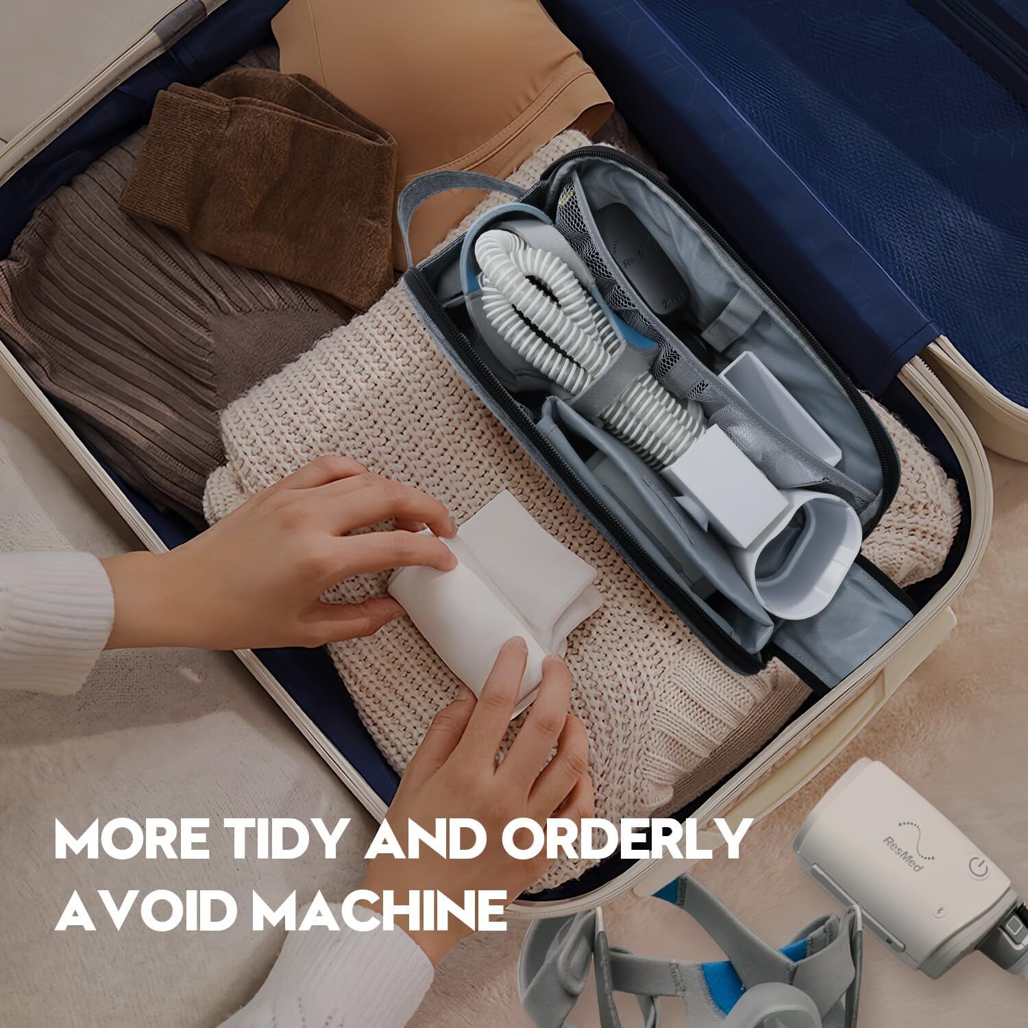 Cpap AirMini Mount Kit for Air Mini-with Travel Storage Bag,Wall Mount Stand...