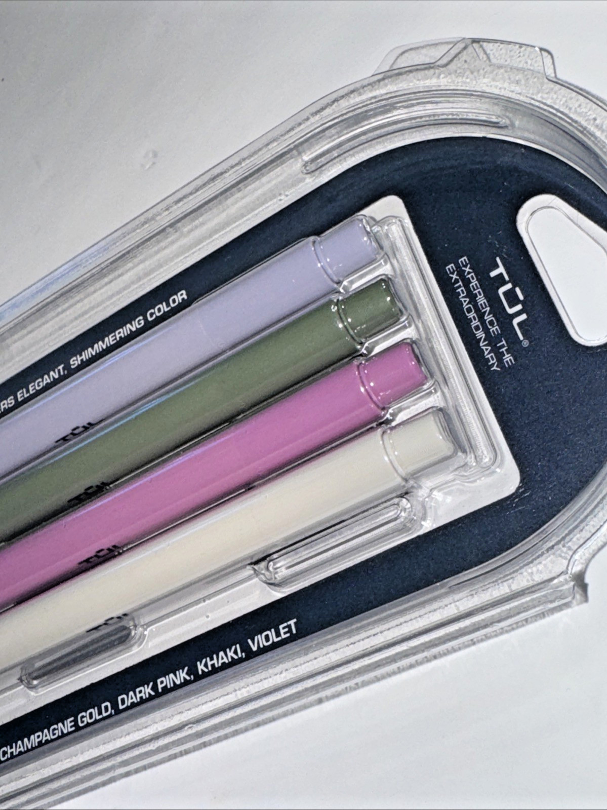 TUL GL Series Retractable Gel Pens Medium Point 0.8mm Assorted Metallic Inks NEW