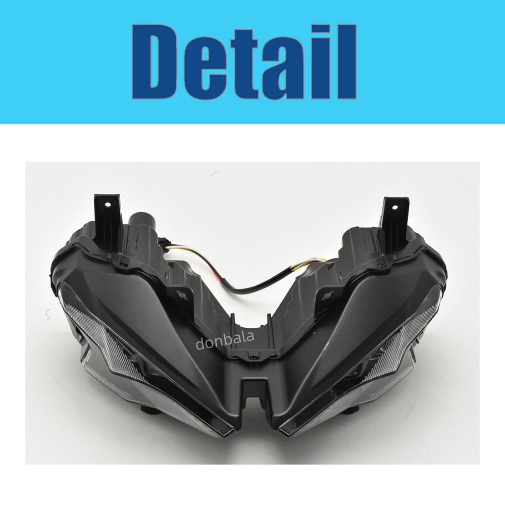 LED Headlight Assembly for KAWASAKI NINJA500/Ninja 500 SE ABS EX500 2024 2025