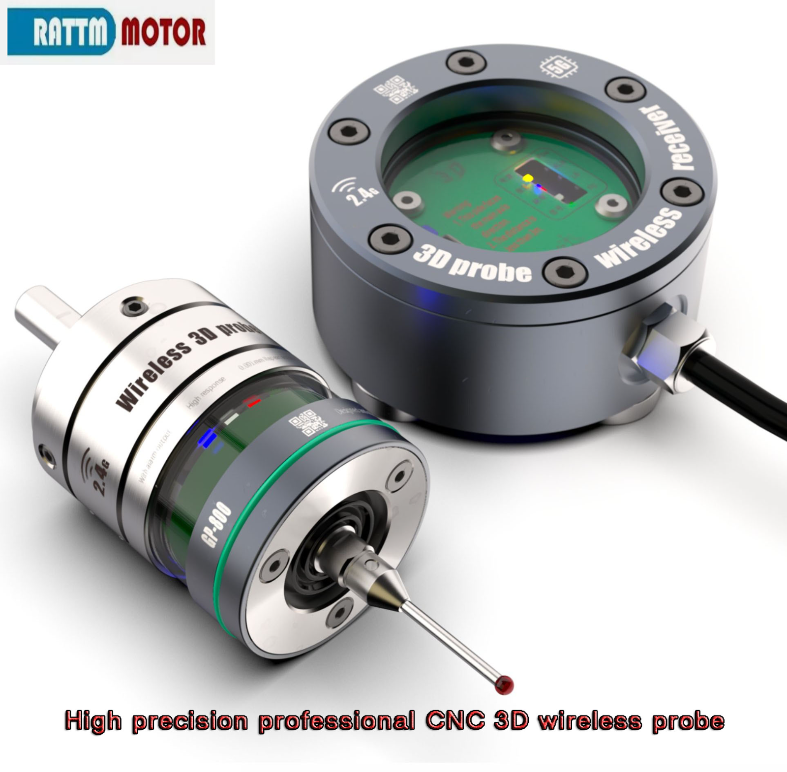 CNC IP67 0.001mm precision wireless 3D probe Infrared Trigger Probe Finder