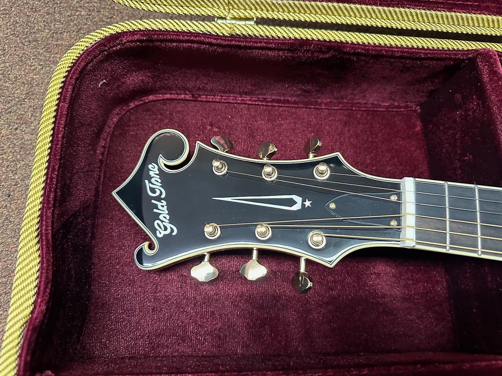 Gold Tone F-6+ F-style 6 String Electric Mandolin Guitar Mando-Guitar New W/Case