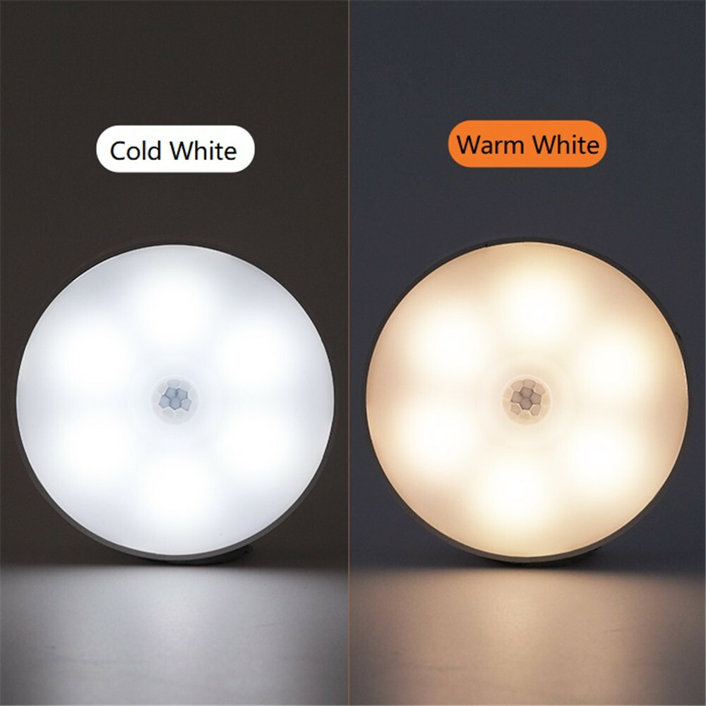 Motion Sensor LED Night Light Battery Powered Indoor Closet Cabinet Wall Cabinet