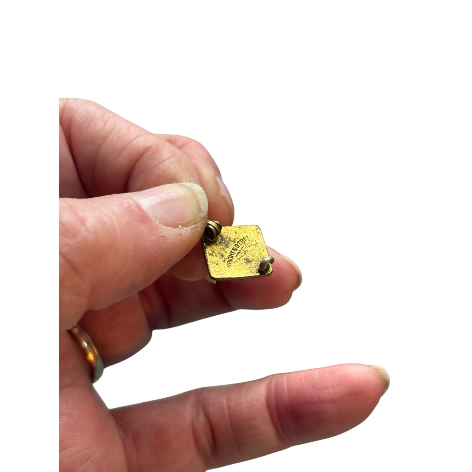 Antique YPB Enamel Pin Wright & Street Chicago Fraternal Youth Badge Vintage