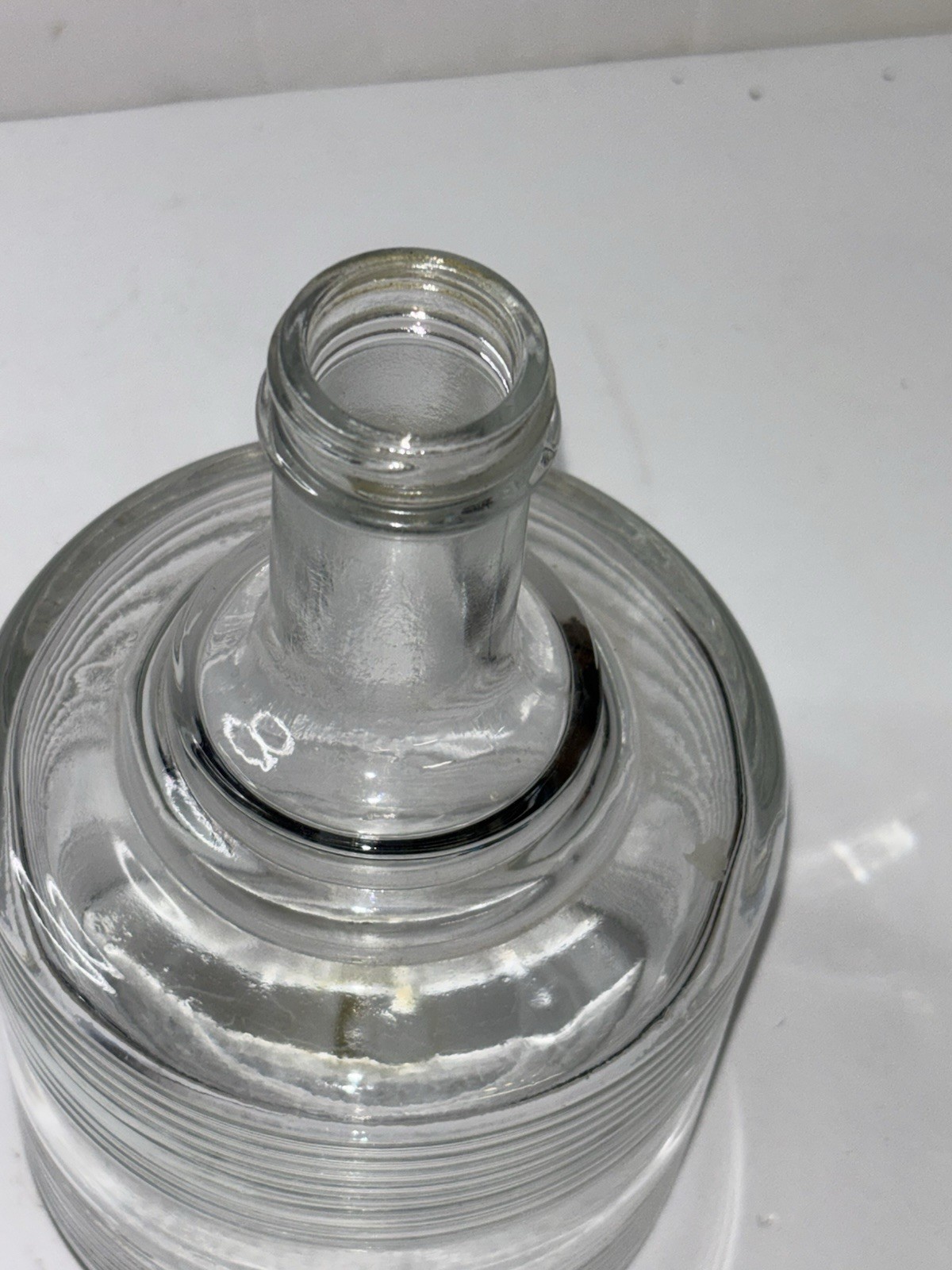 Retro Vintage MCM Liquor Dispenser Chrome & Glass Red Resin ~ Bar Decor