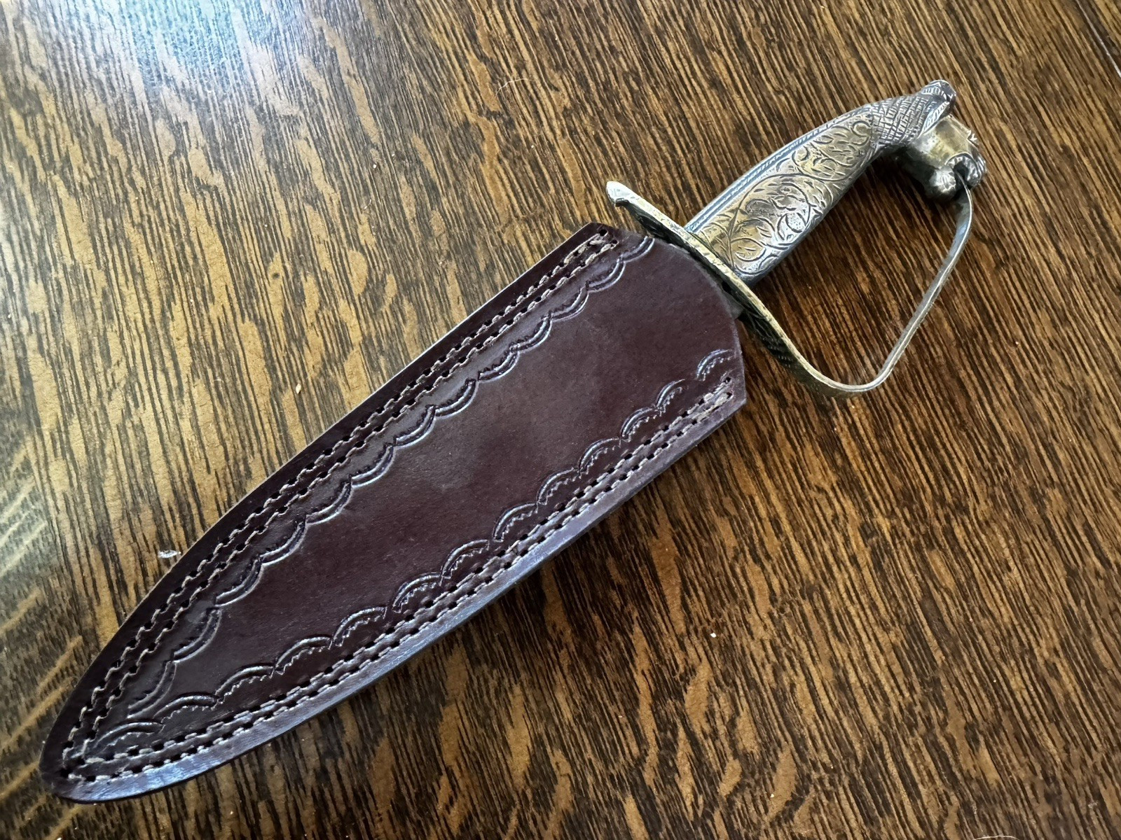 19thC 1800s Antique Animal Head DIRK NAVAL FIGHTING KNIFE DAGGER