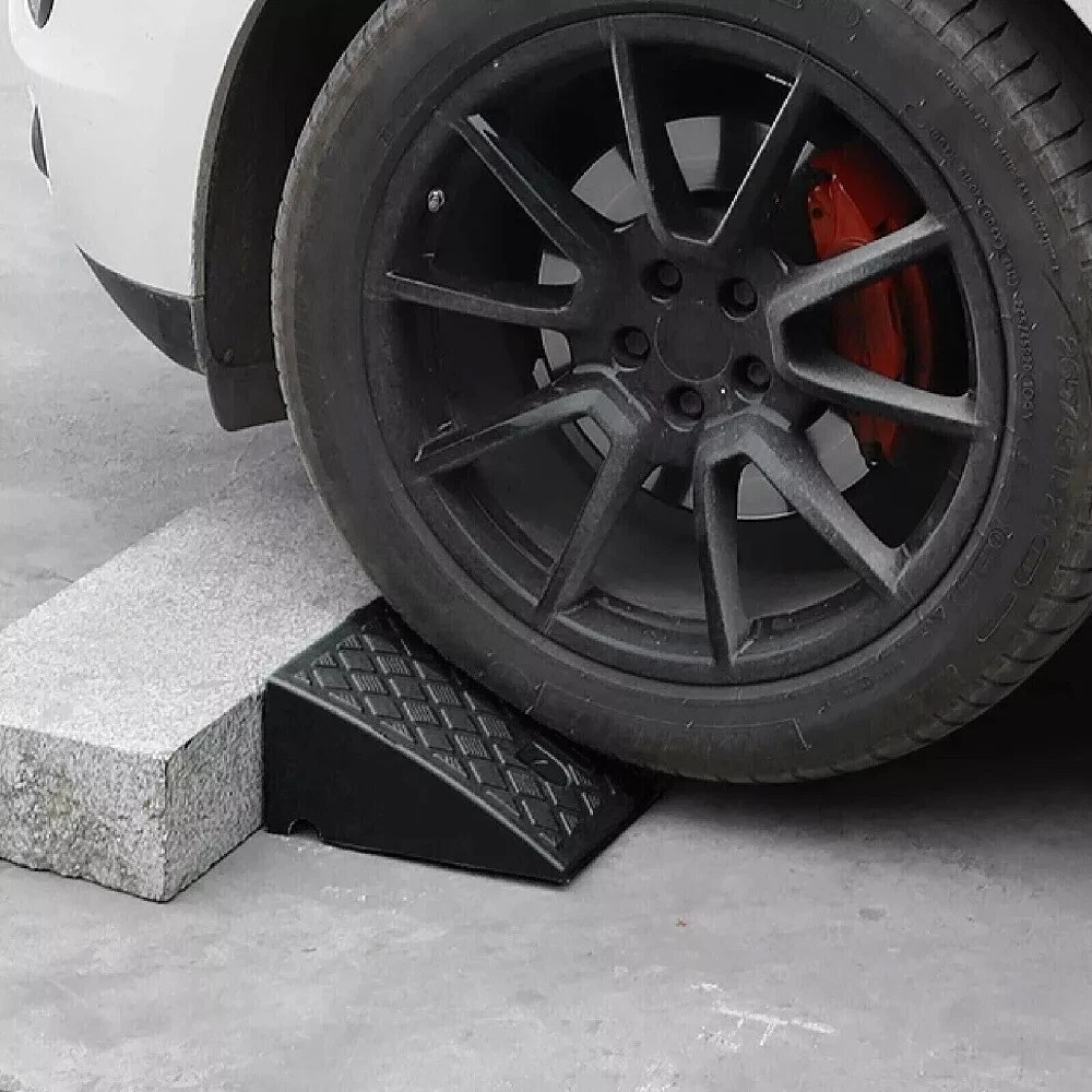 2 Pack Driveway Ramp Heavy Duty Vehicle Curb Rubber Threshold Ramp Professional