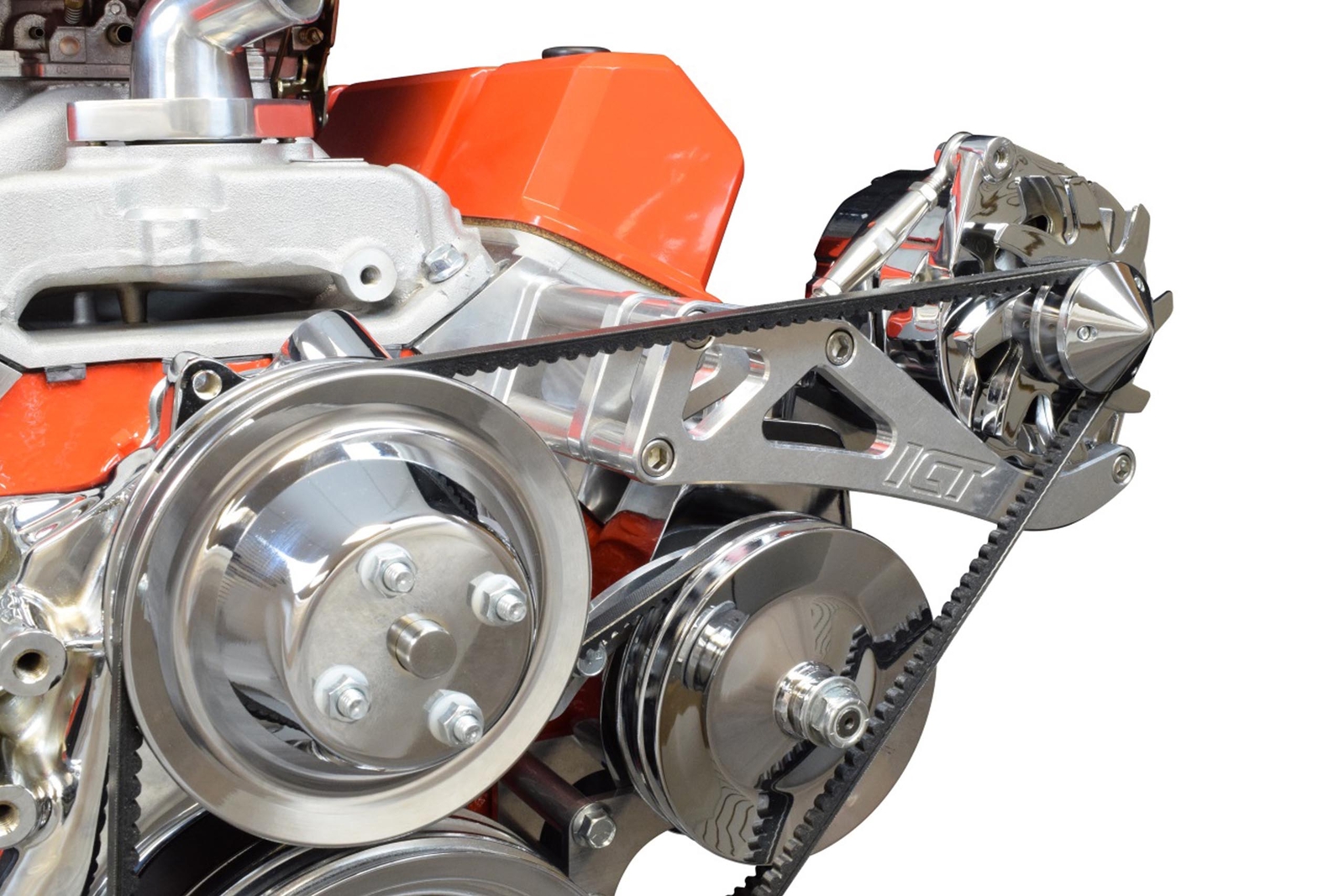 SBC Drivers Side Alternator Bracket Adjustable Long Water Pump Small Block 350