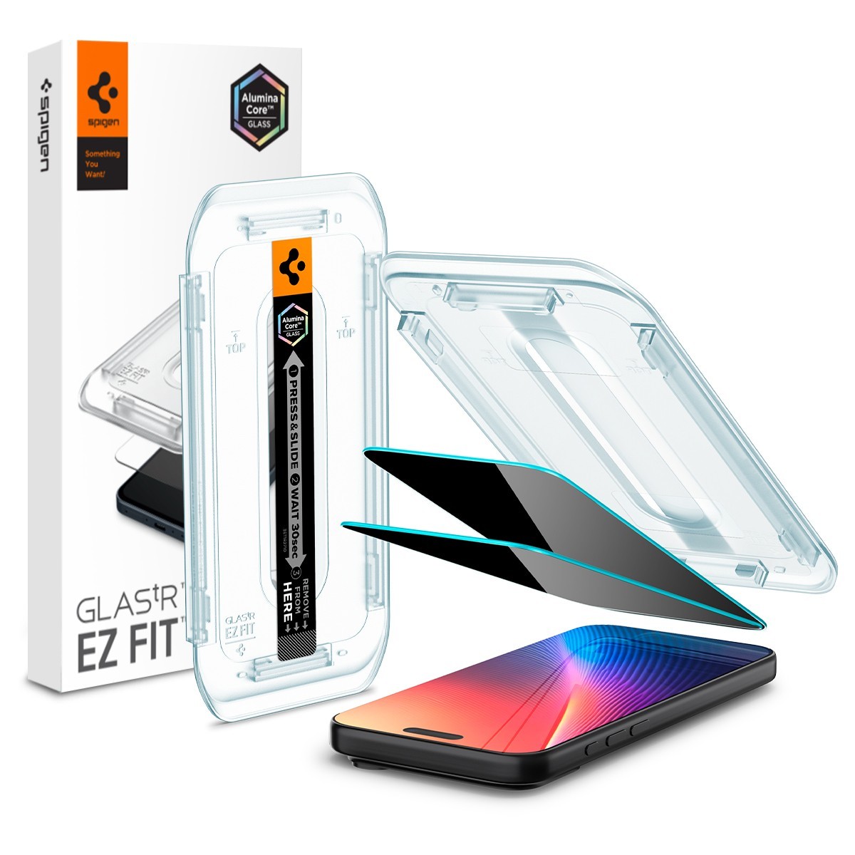 For iPhone 17 Pro Max / Pro / 17 | Spigen [GLAS.tR EZFIT] Privacy Screen