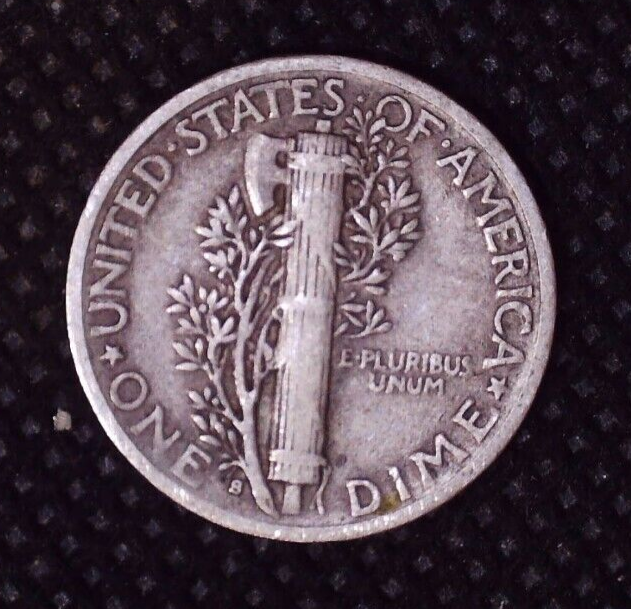 1945-S Mercury Silver Dime 10(C) "Micro S" Variety