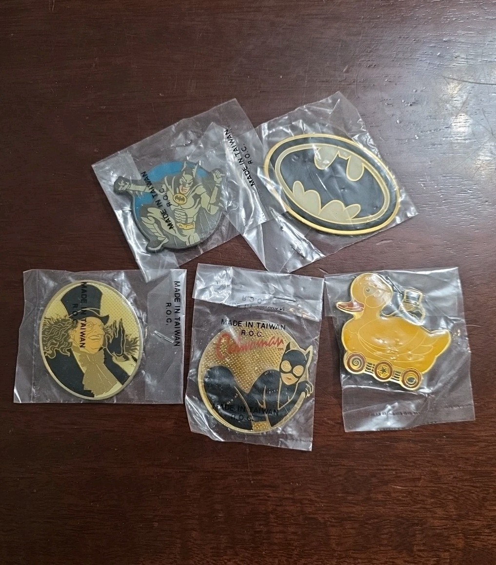Batman Vintage 5 Magnet Bundle - Very Rare NOS - Free Shipping