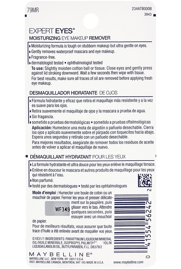 Maybelline New York Expert Eyes Moisturizing Waterproof-Makeup Remover
