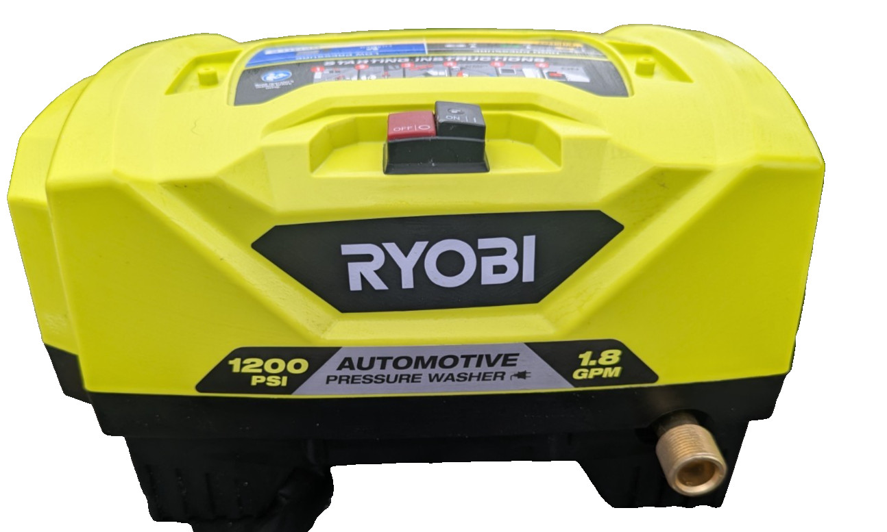 Ryobi RY14AM12 1.8 GPM Automotive High Flow Pressure Washer Kit