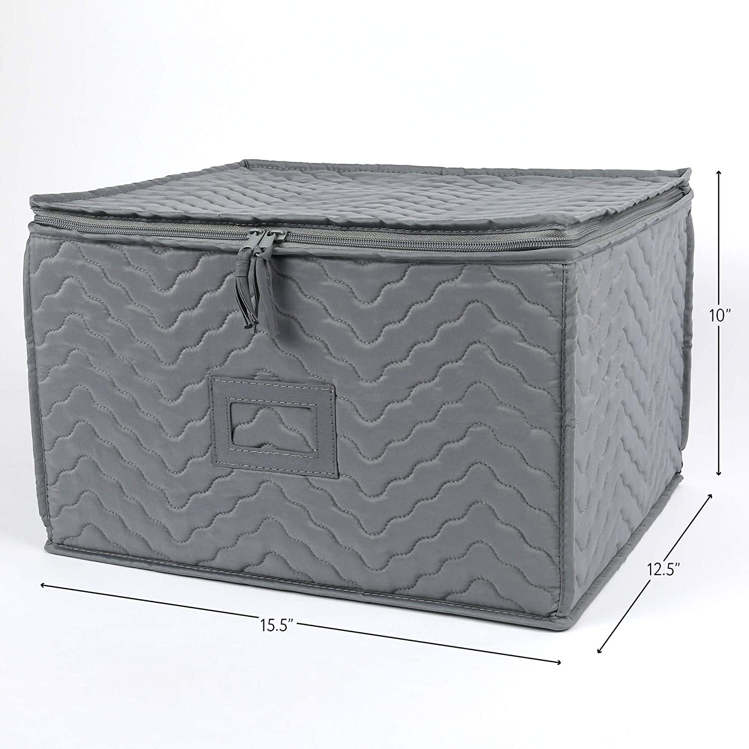 12 Stemware Wine Glass Storage Hard Shell Box Case w/ Dividers Packing Container