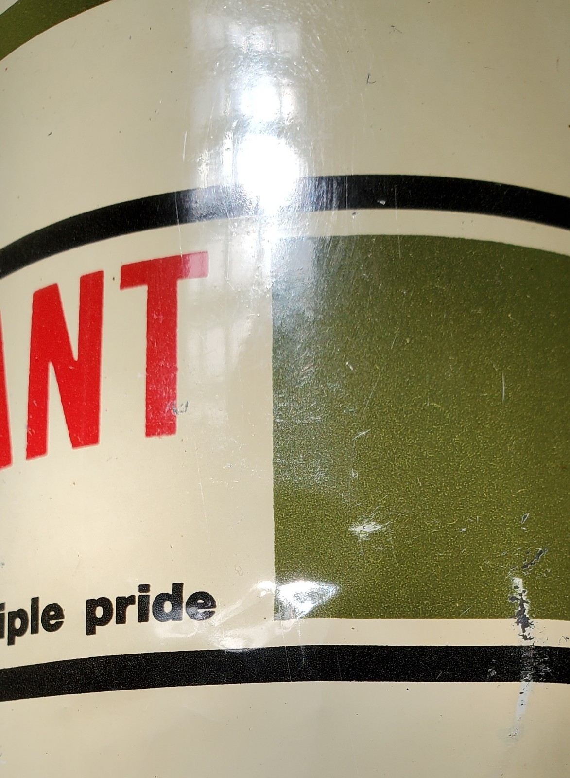 Collectors Oil Can. Super Rare Vintage Display. Hard To Find! "VALIANT" Nice.