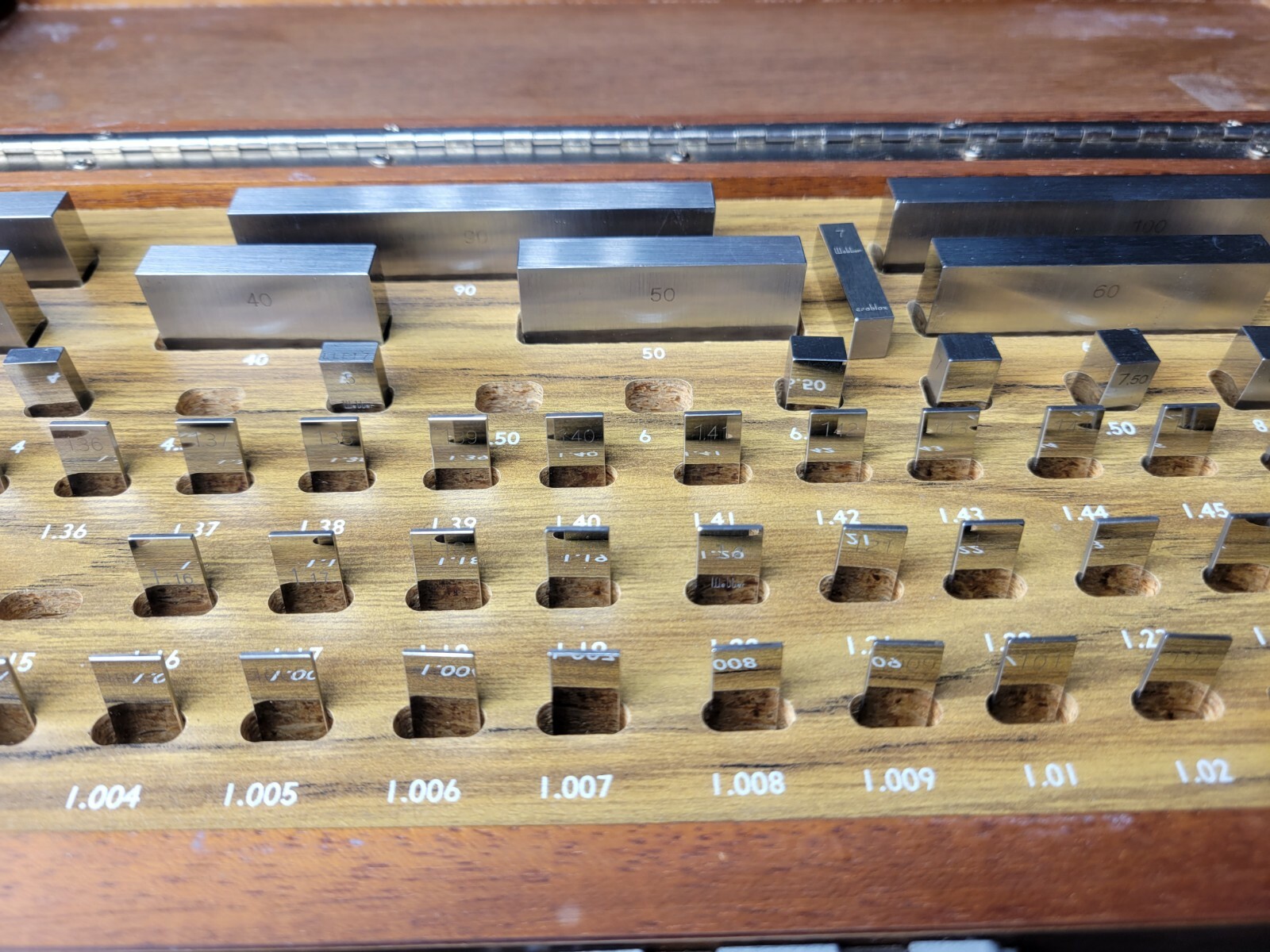 B&S (STARRETT CROBLOX) Metric Rectangular Gage Block Set Inspection Machinist