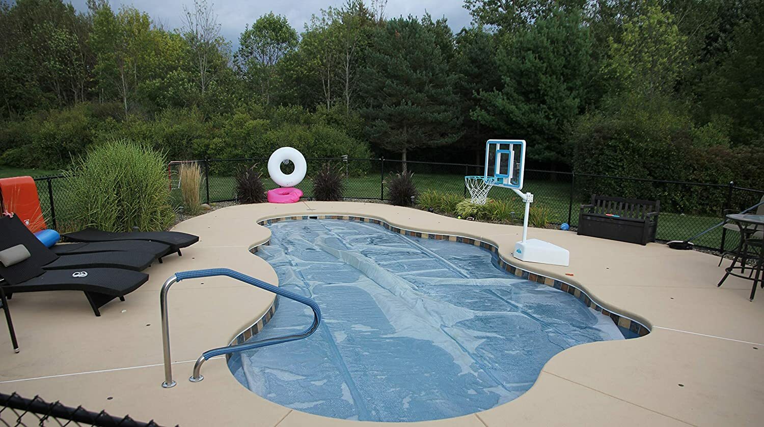 Aqua Select In-Ground Swimming Pool Stainless Steel Ladder Step Handrail