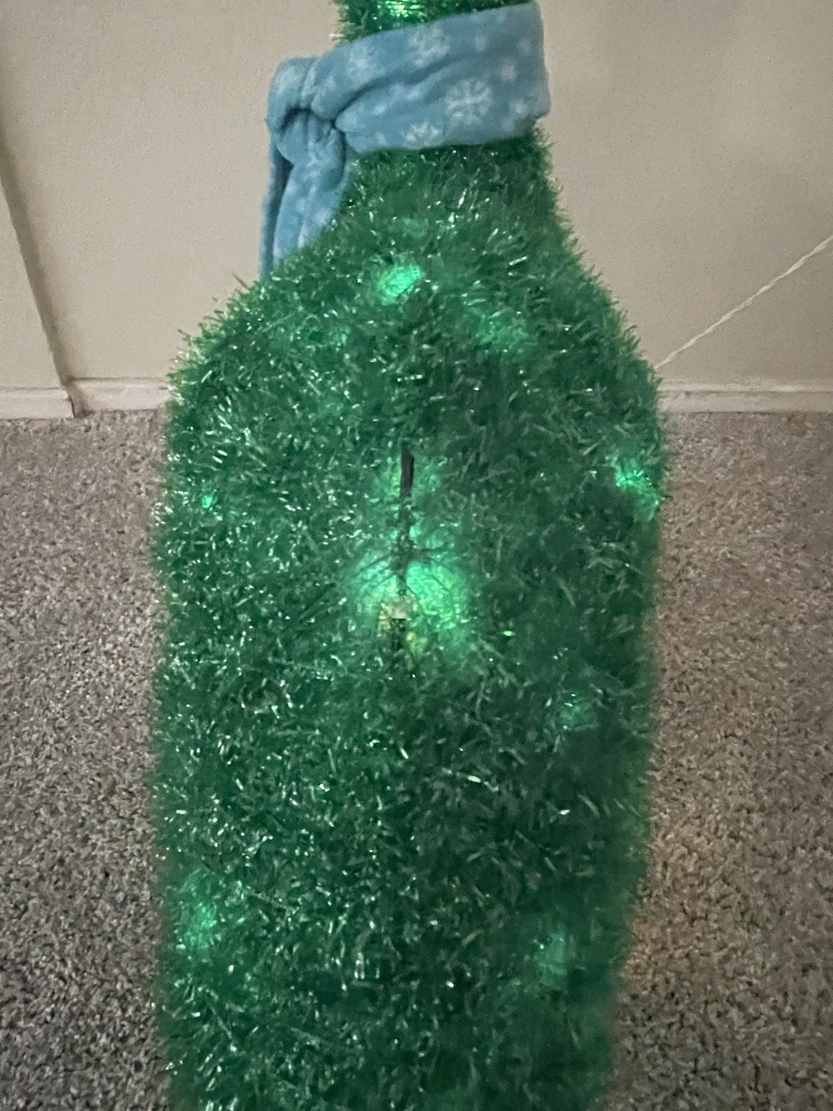 RARE Wondershop From Target Lit Tinsel Christmas Dinosaur WORKS, No Present