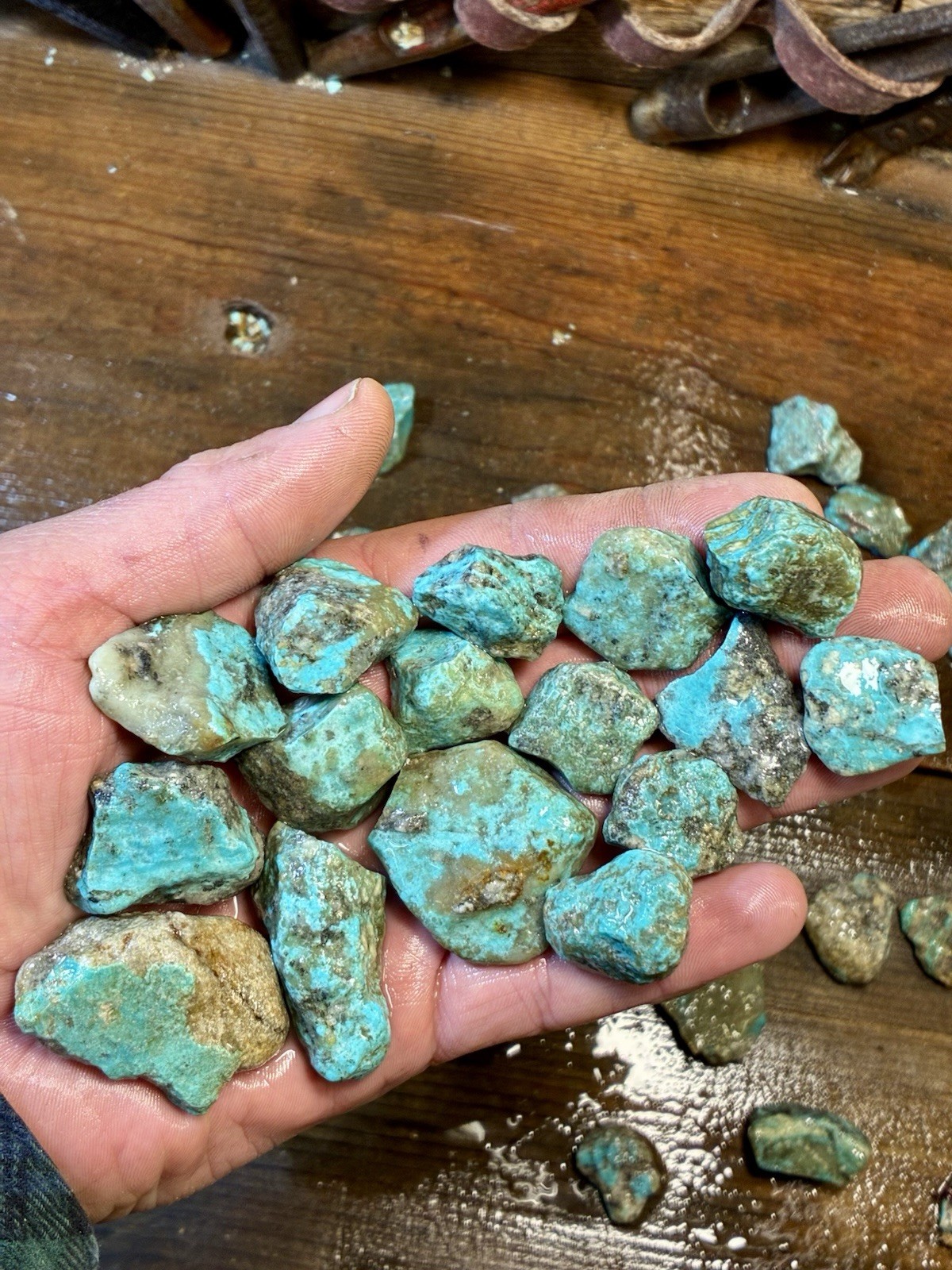 Ribbon & Skin Rock & Kaolin Blues! Ithaca Peak Turquoise! ONLY 5 left! Now $175!