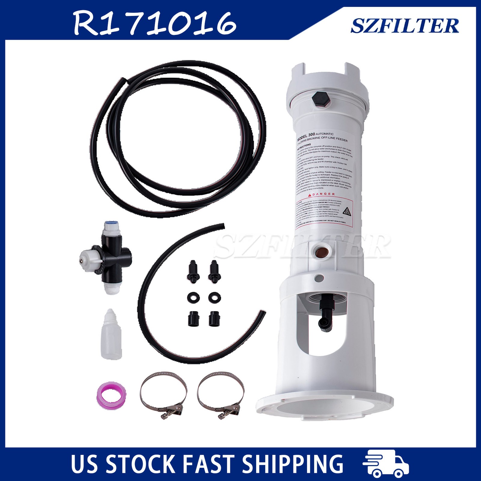 R171016 Rainbow 300 Automatic Chlorine/Bromine Off-Line Pool and Spa Feeder