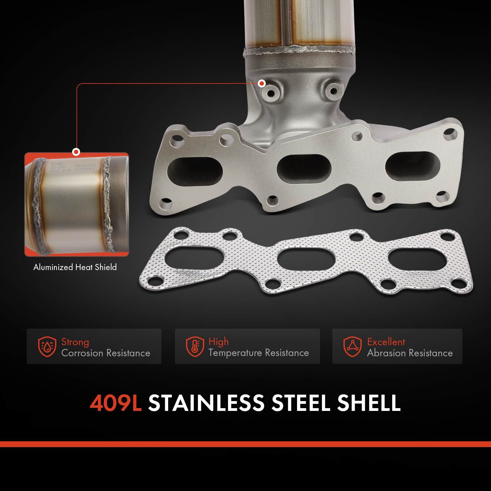 Front Catalytic Converter for Kia Sedona 2015-2018 Cadenza 14-16 Hyundai Azera