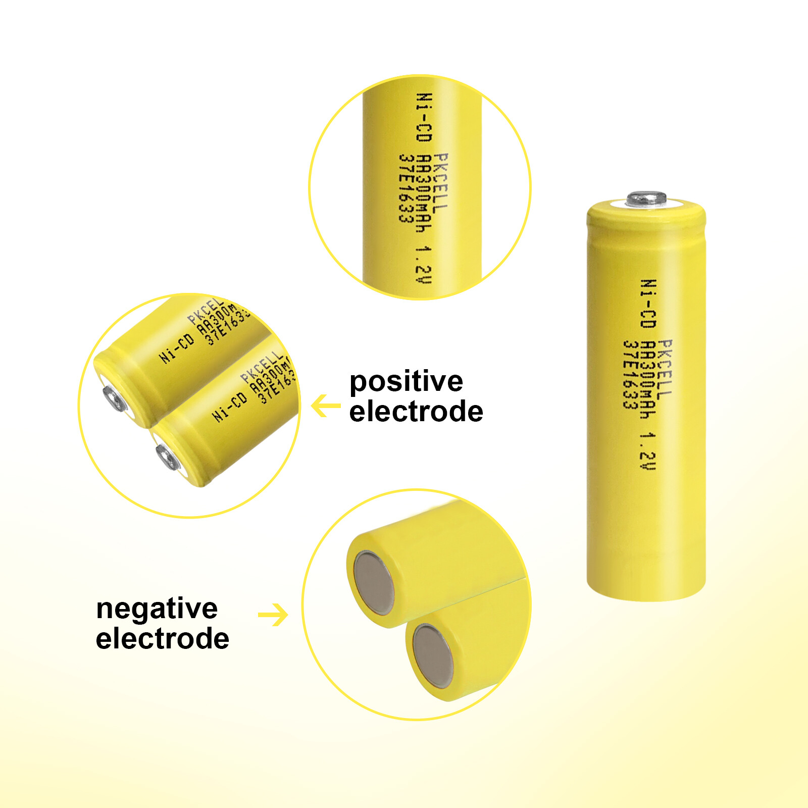 1.2v AA AAA Rechargeable Batteries NiCd Battery for Garden Solar Ni-Cd Light Lot