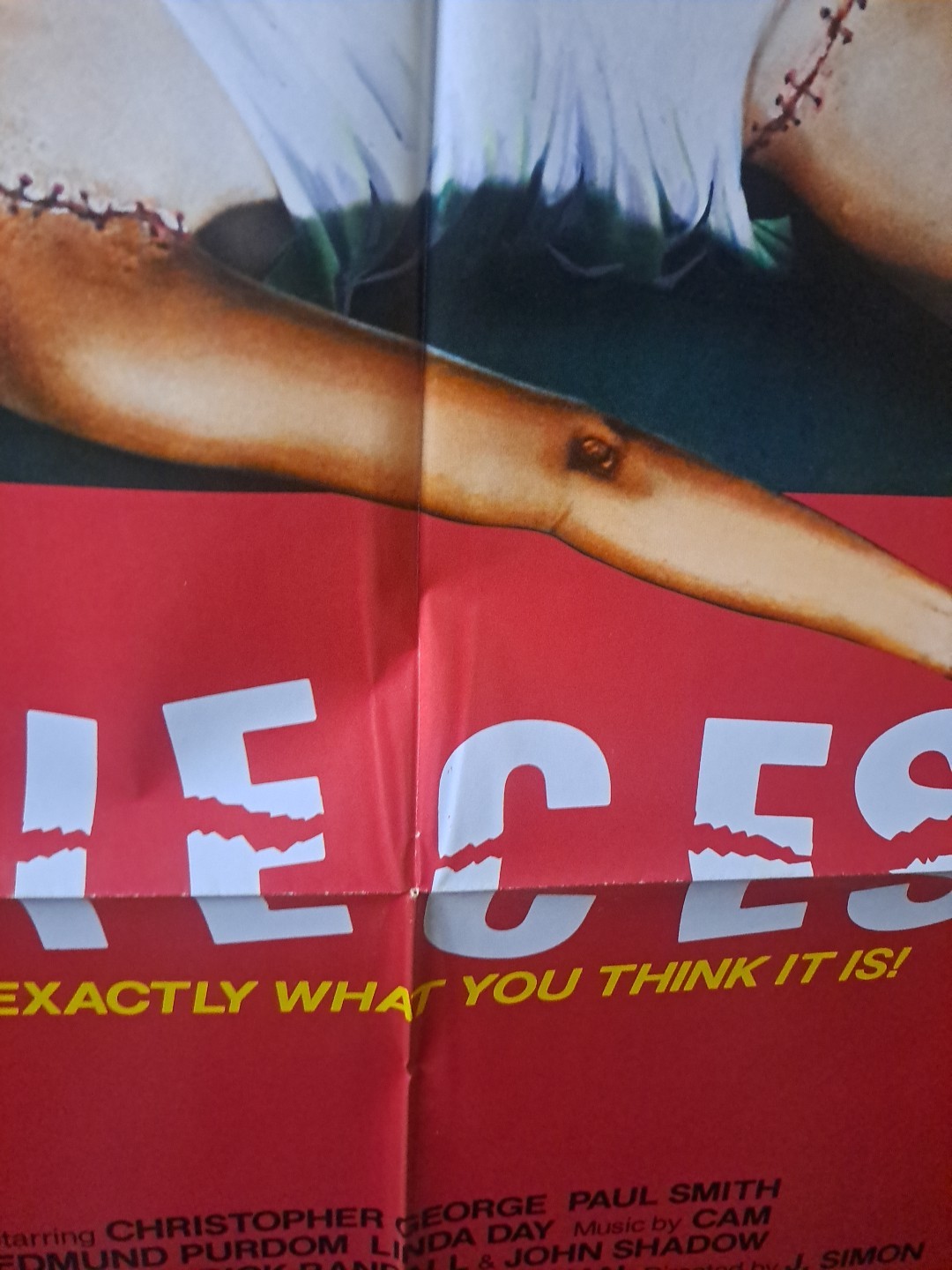 PIECES ORIGINAL 27x41 MOVIE POSTER HORROR 1983 FOLDED