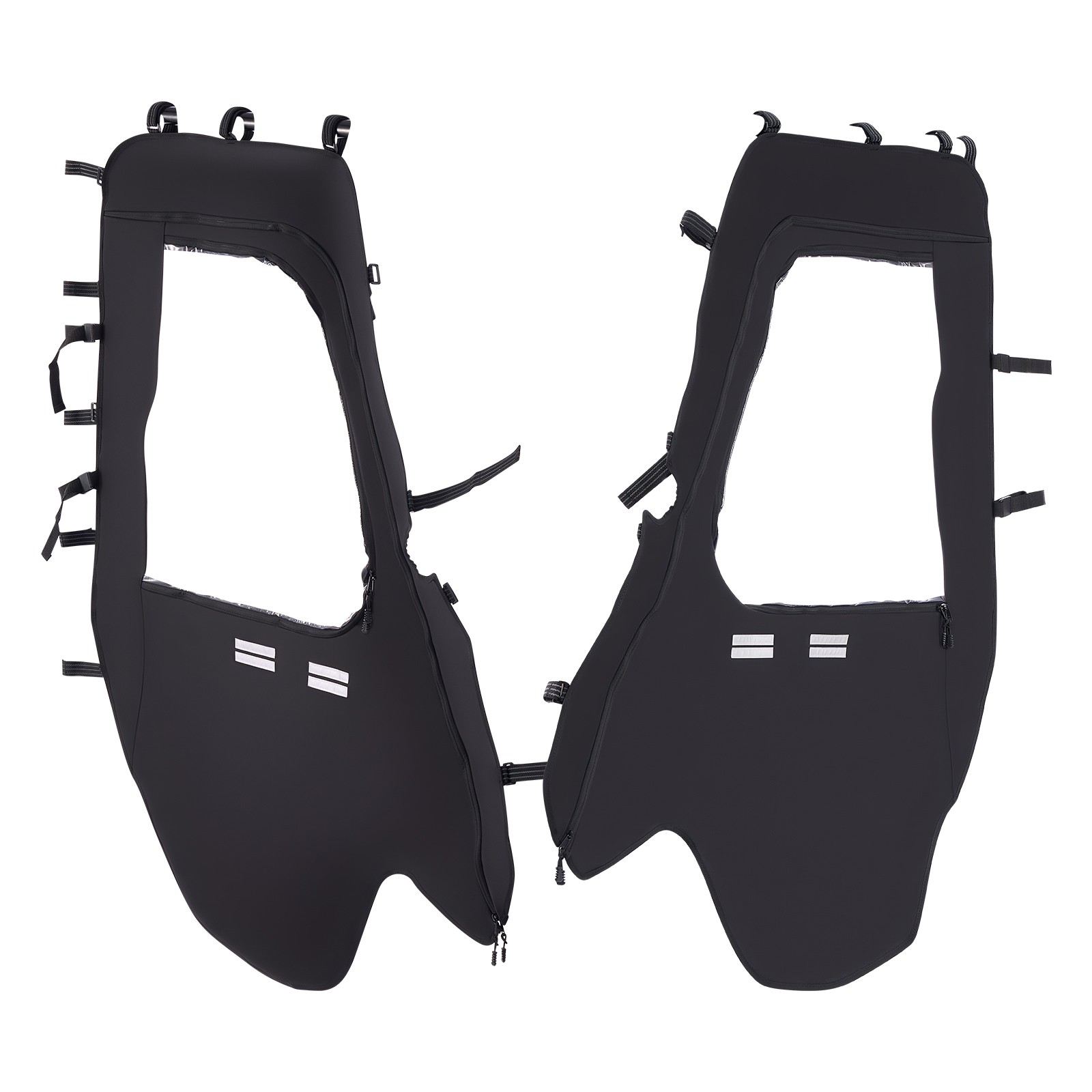 Soft UTV Cab Enclosure Upper Doors Zipper Set for Hisun 500 700/Axis 500 700