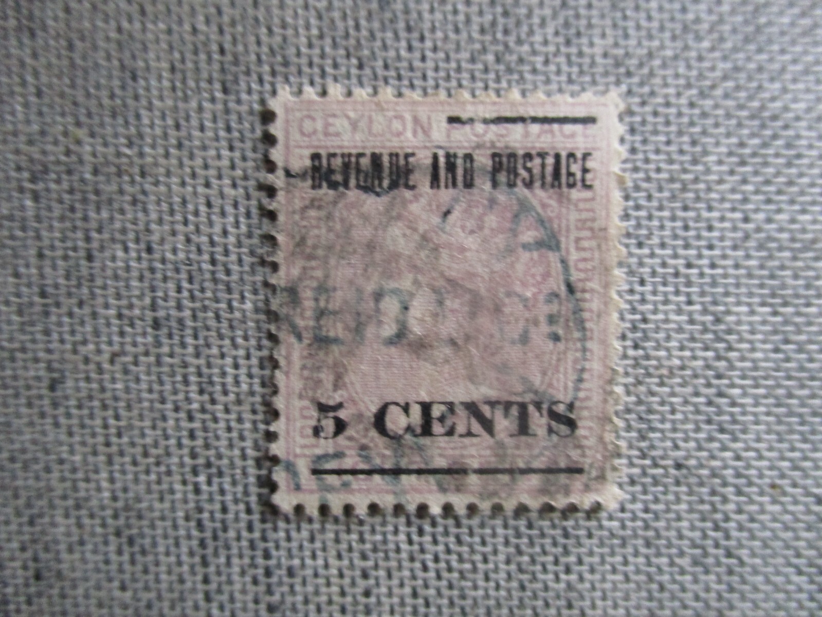 Ceylon, Scott#124, used