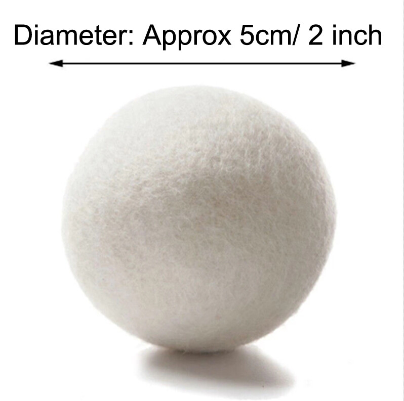 7 Wool Dryer Balls 100% Organic Wool Natural Laundry Fabric Softener new USA