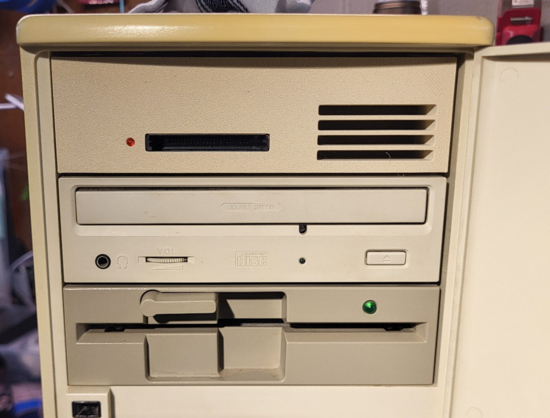 Beige!! 5.25" bay CF Compact Flash to IDE adapter with Molex conn and storage