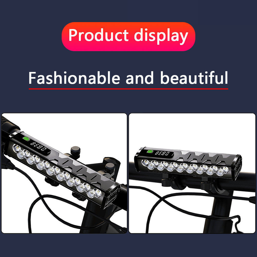 4800 Lumen Bike Lights,USB-C Rechargeable Bicycle Light, Super Bright Bike Light