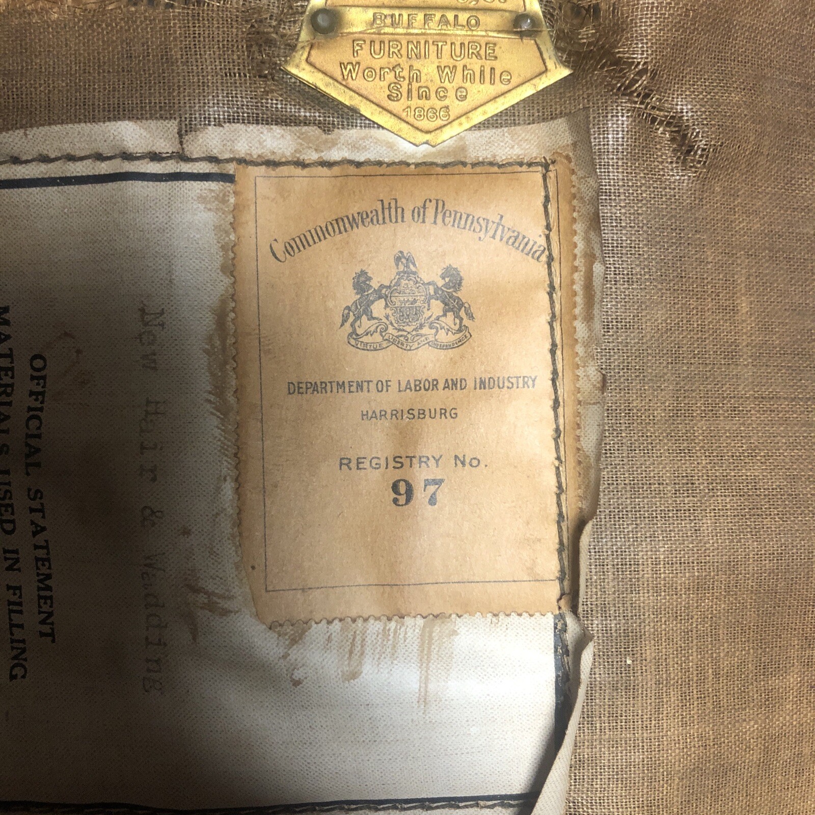 Antique Wood KITTENGER Footstool Ottoman Embroidered Needlepoint Flowers Rare