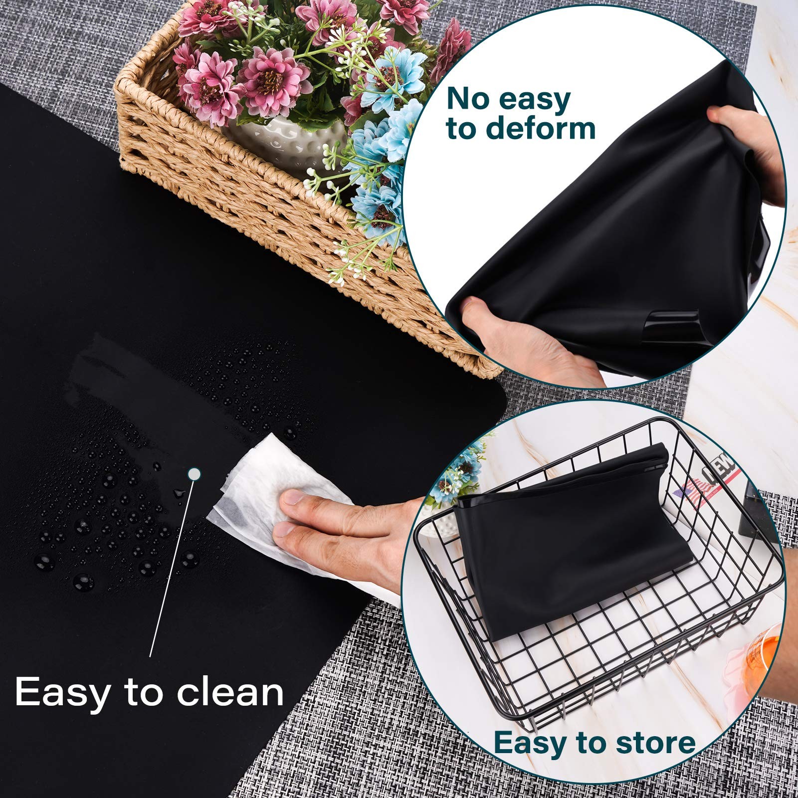 Non Skid Counter Table Protector Extra Large Silicone Mat Craft Sheet Work Area