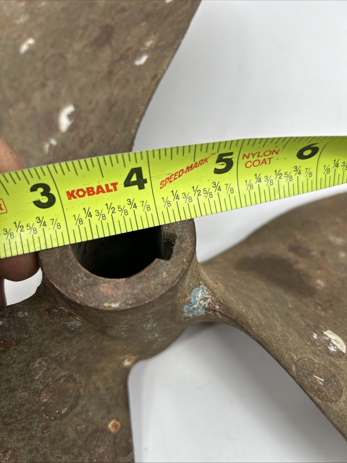 grand Rapids Vtg Brass Boat Propeller 3 Blade 1" Shaft 17 LH 14