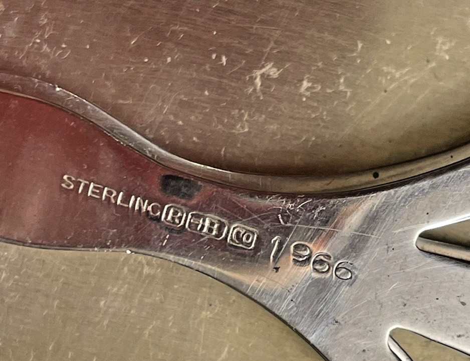 R Blackinton Co Cigarette Case Sterling Silver Vintage