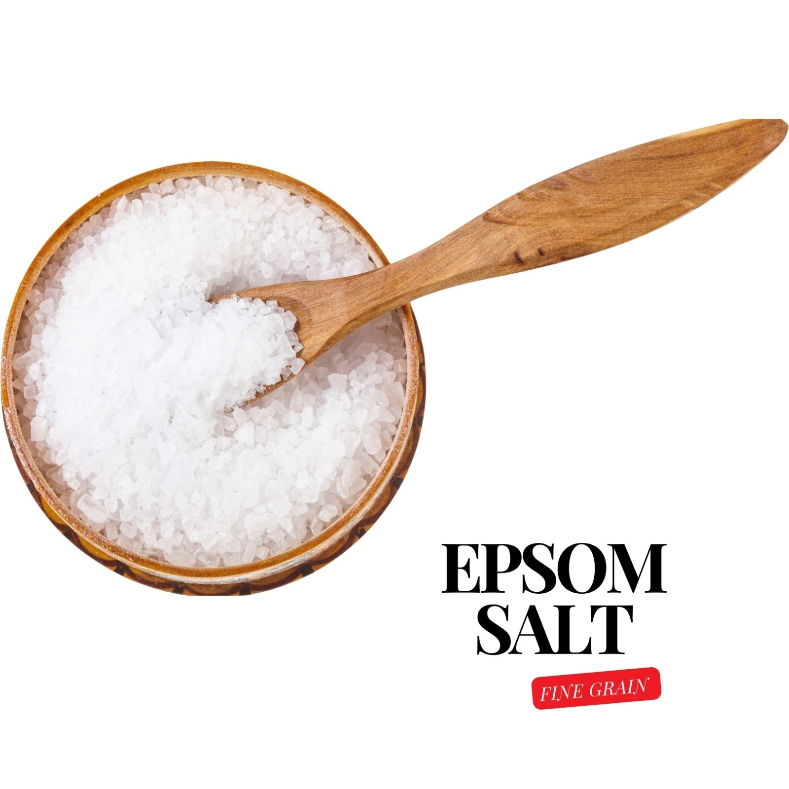 Pure Epsom Salt Fine Magnesium Sulfate, 100% Natural Skin Benefits USP Grade
