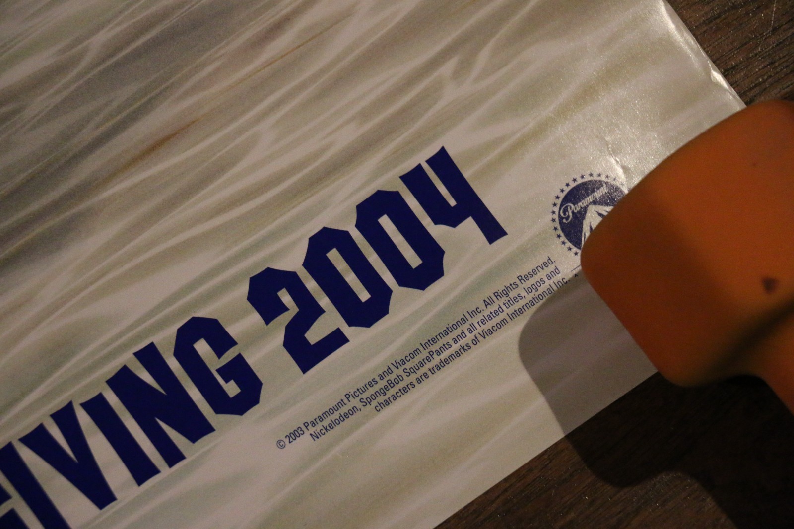 VINTAGE 2003 SpongeBob SquarePants Movie Original Poster 27x40 Rolled DS