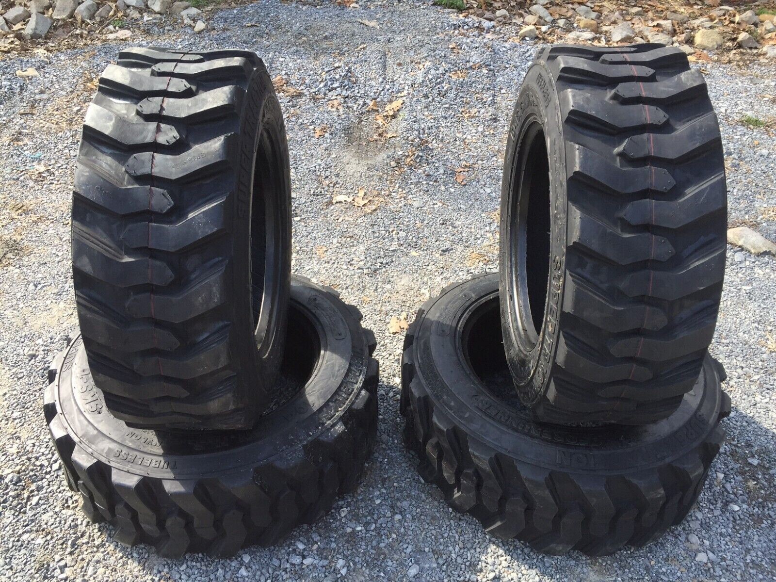4 NEW 10-16.5 Forerunner SKS-1 Skid Steer Tires For Bobcat,CAT,John Deere -12 PR