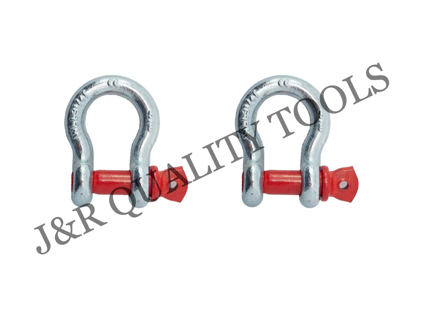 2PC  5/8" D Ring Bow Shackle Screw Pin Clevis Rigging Jeep Towing Recovery