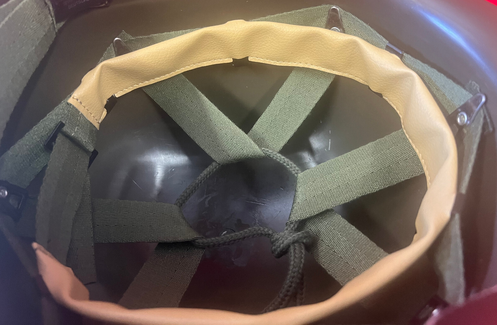 U.S. M-1 COMBAT HELMET LINER- COMPLETE