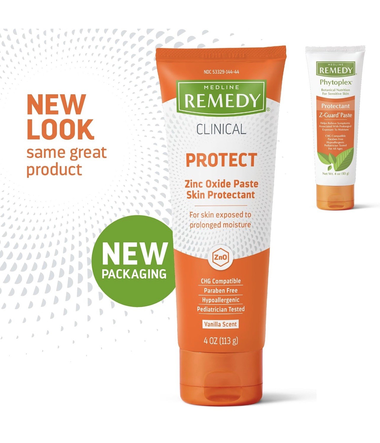 Medline Remedy Zinc Oxide Paste Skin Protectant, Vanilla Scent, 4 OZ, 2 pack