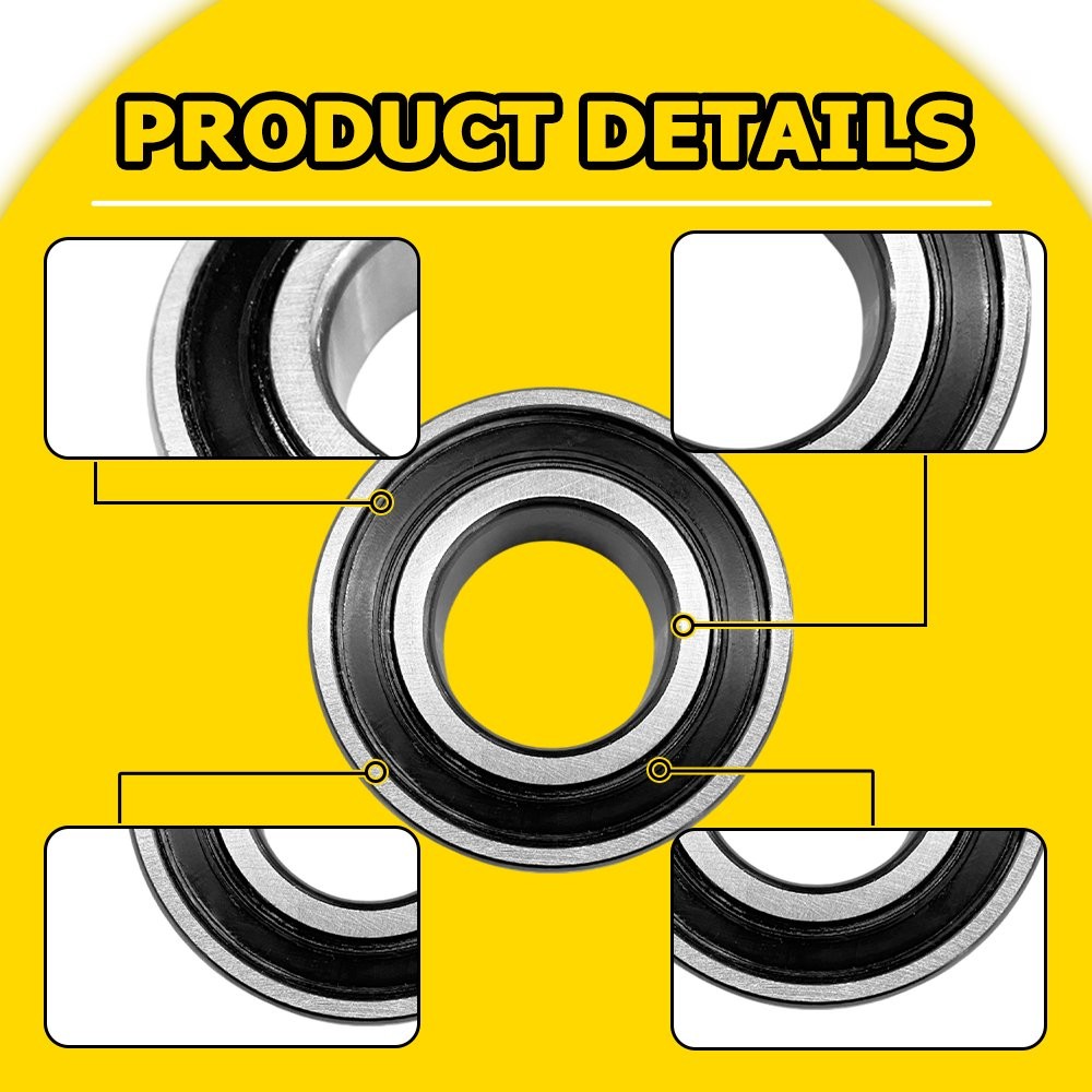 For Harley-Davidson 2008-Up Touring 25mm NON ABS Wheel Bearing 9276B Silver New