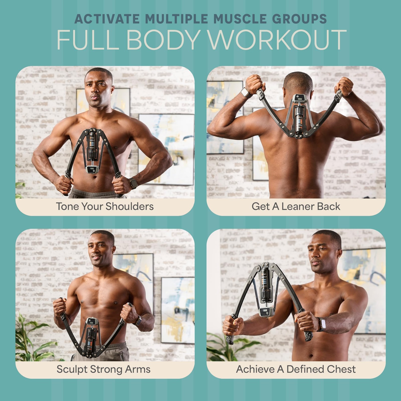 Lifepro Hydraulic Power Chest Expander and Arm Twister Trainer Medium, Gray