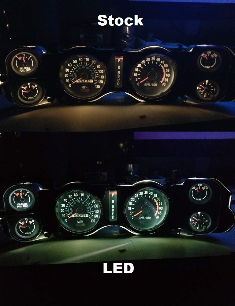 1970-1981 Chevy Camaro Gauge Instrument Cluster - Complete LED bulb upgrade!
