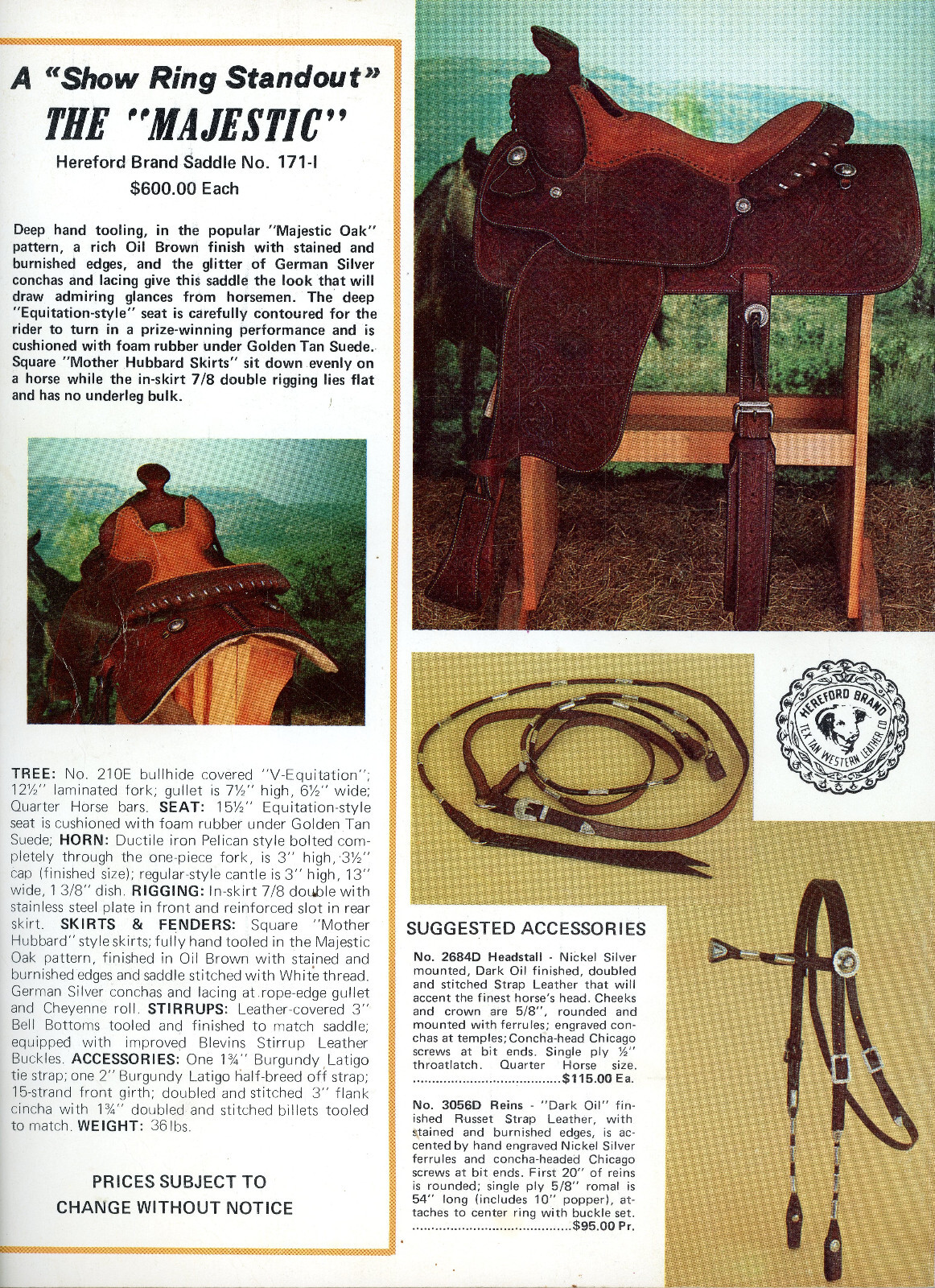 Vintage 1976 Original RAWHOUSER'S SADDLELOG Crawford NB Catalog No. 86